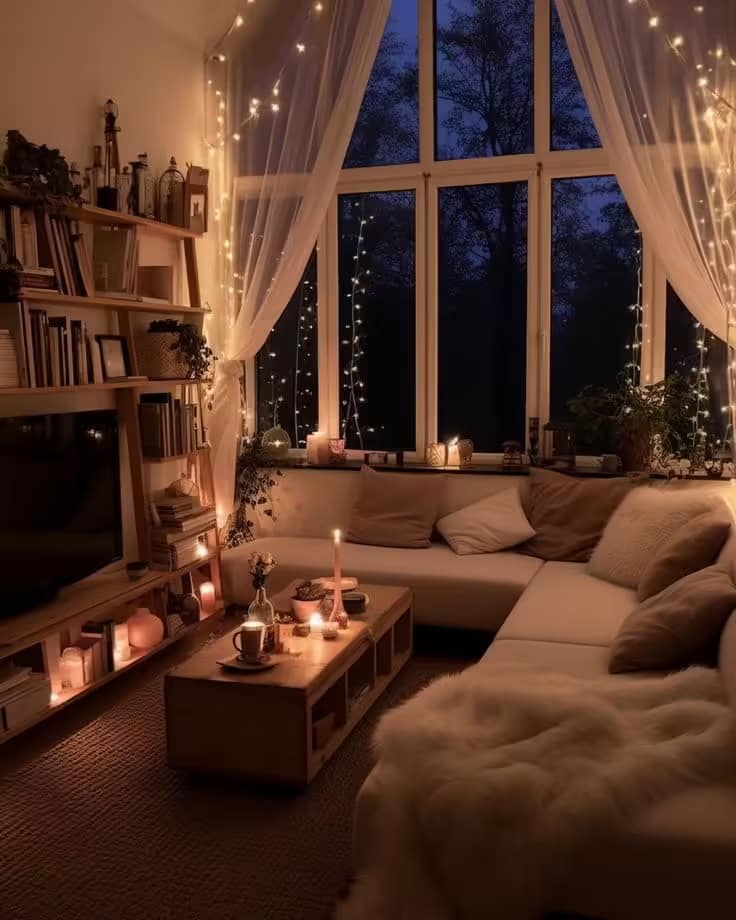 mood lighting living room